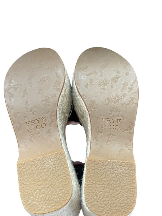 NWT Frye and Co Amber Espadrille Wedge Frye in Black Sz 5.5 Platform Boho - Picture 8 of 14